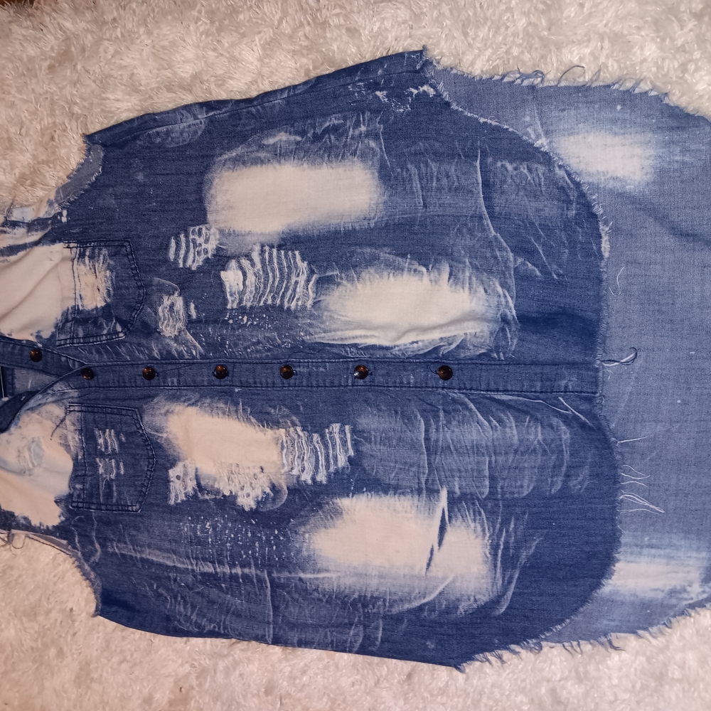 Blue and White Spaghetti Strap Casual Dress